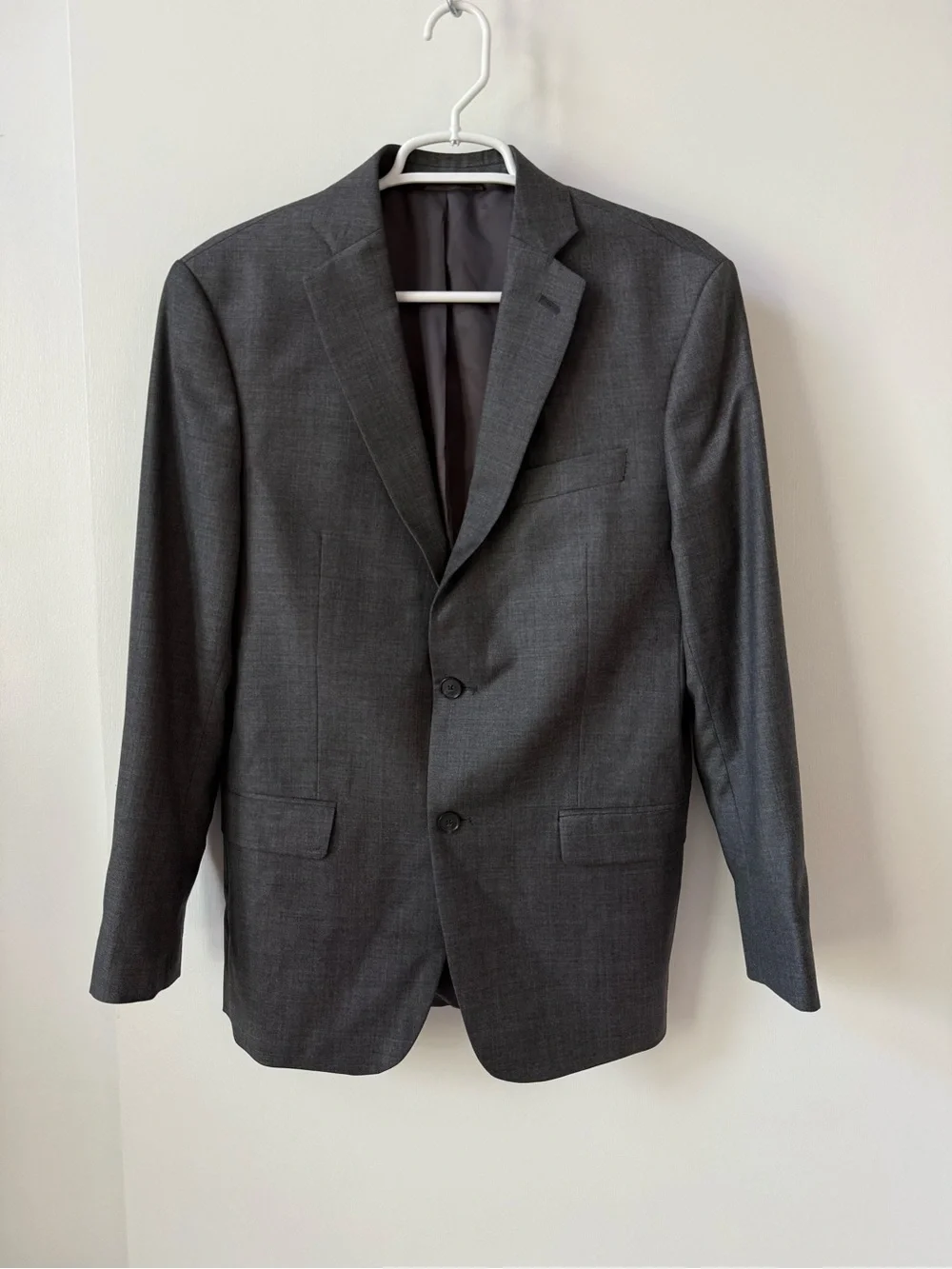 Michael Kors 100% Wool Vitale Barberis Canonico Blazer in Charcoal Gray